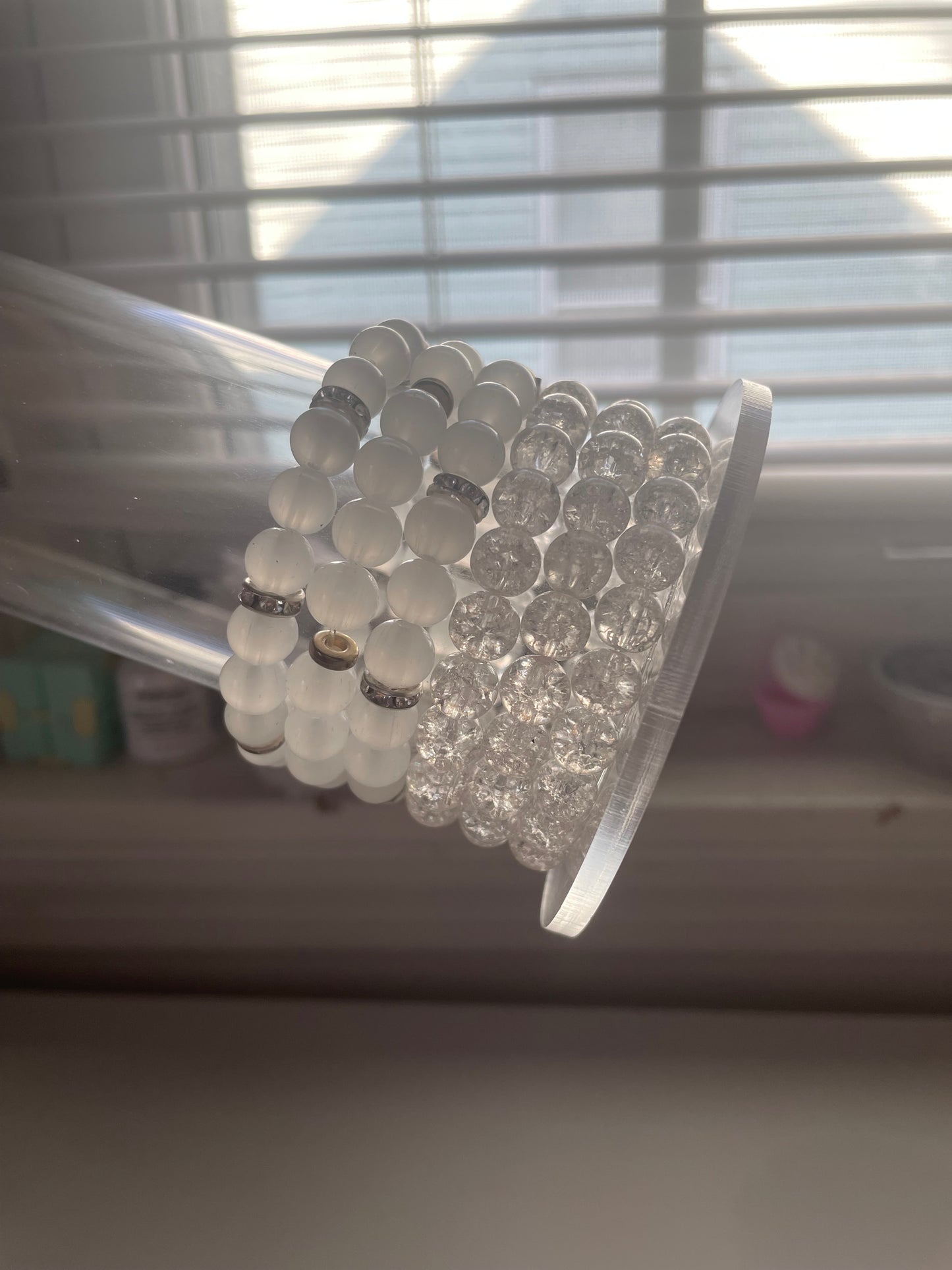 White/Clear Stacked Set