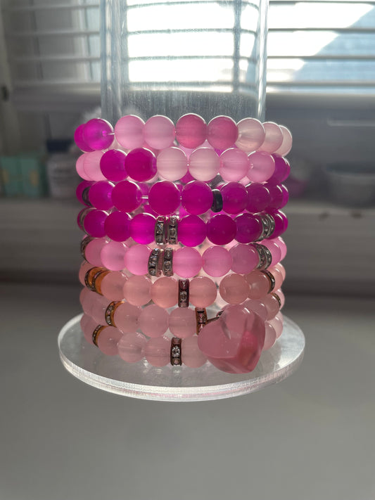 Dark Pink Stacked Set