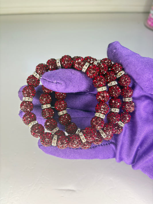 Glittery Scarlet Red