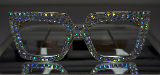 Clear Rhinestone Glasses